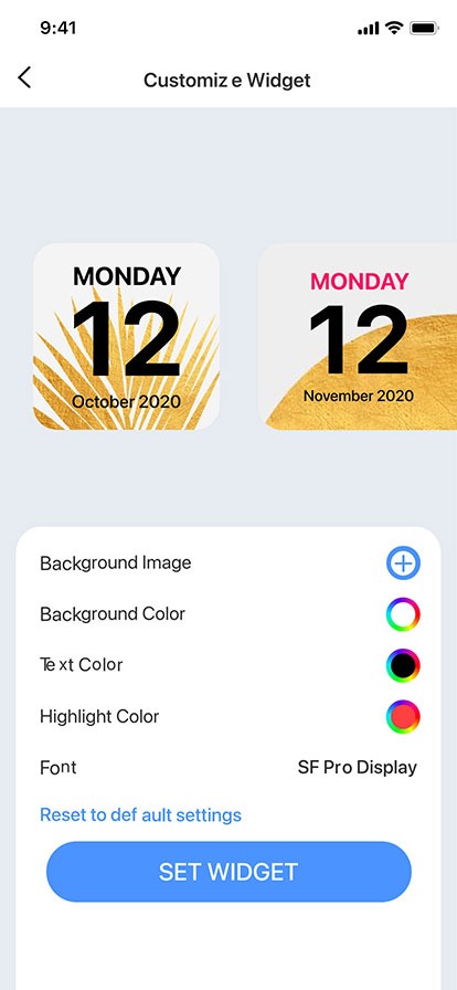 App screenshot