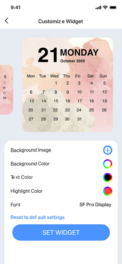 App screenshot