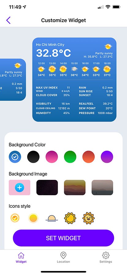 App screenshot